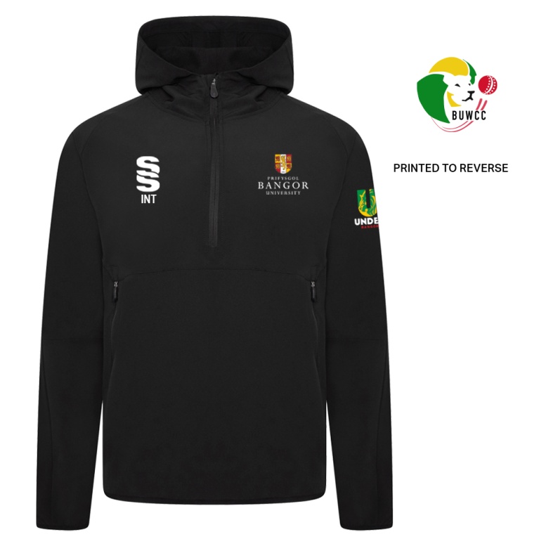 Bangor University - Women's Cricket - Dual Elite 1/4 Zip Hoody / Rain Jacket