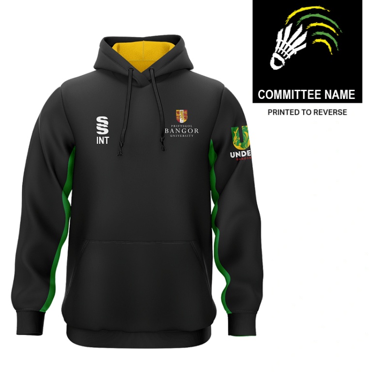 Bangor University - Badminton  - Overhead Hoodie