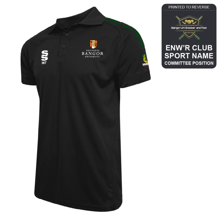 Bangor University - Snooker & Pool - Dual Solid Colour Polo - Women's Fit