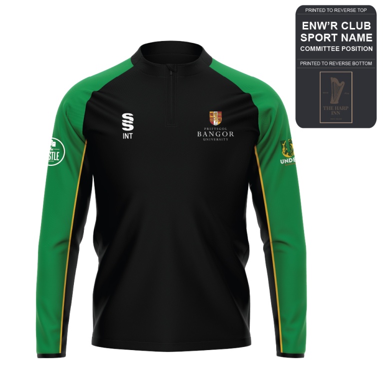 Bangor University - Volleyball - 1/4 Performance Top - Unisex Fit