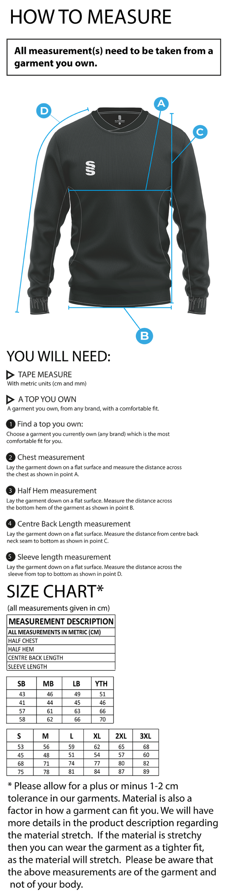 Bangor University - Boxing - Run Out Top - Unisex Fit - Size Guide