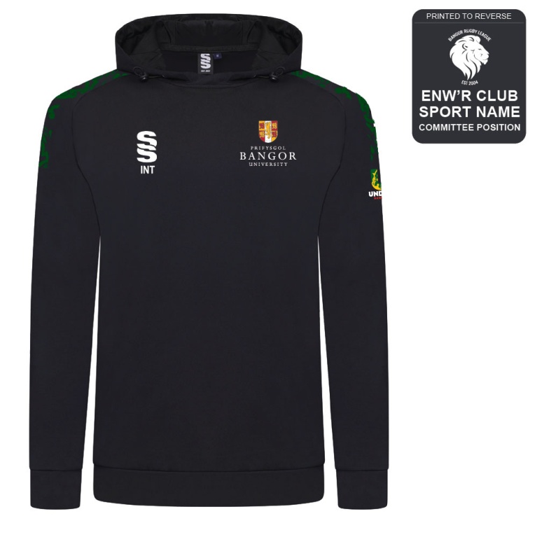 Bangor University - Rugby League - Active Hoody - Unisex Fit