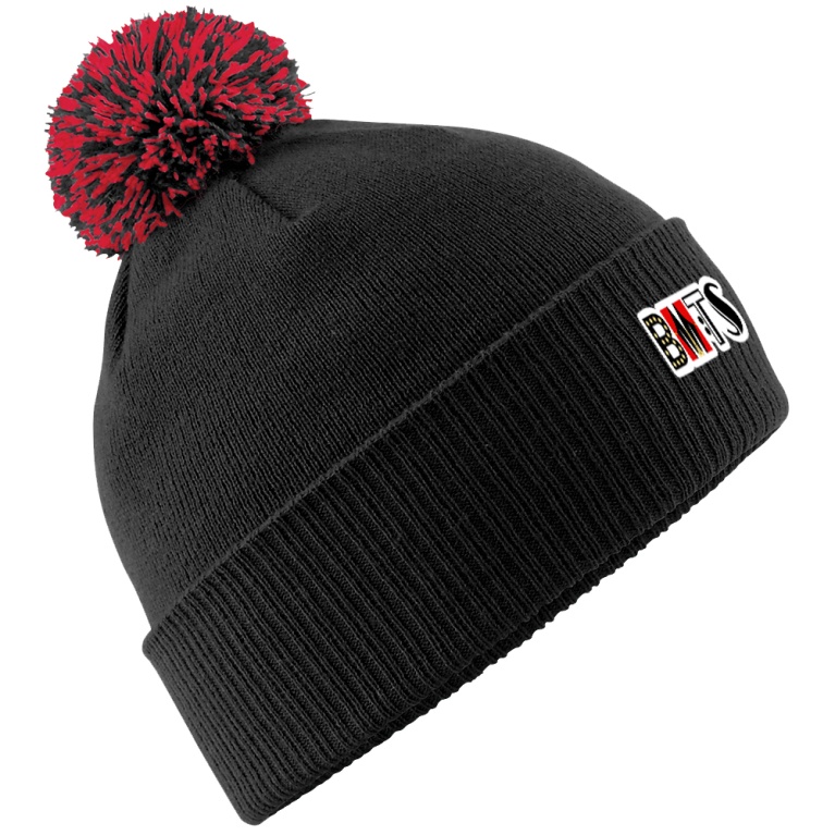 Bangor University - Musical Theatre - Snowstar Beanie - Black/Red