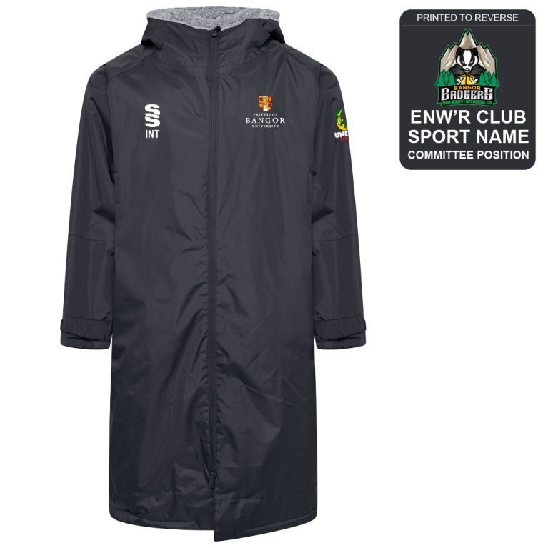 Bangor University - Basketball Mens - Active Thermal Fleece Robe - Unisex Fit