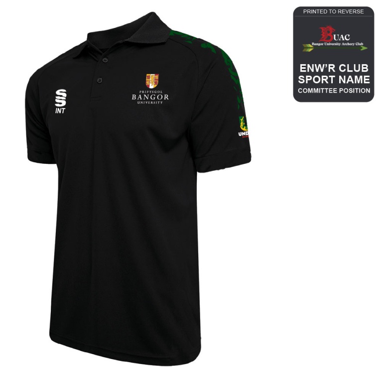 Bangor University - Archery - Dual Solid Colour Polo - Unisex Fit