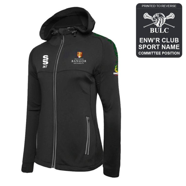 Bangor University - Lacrosse - Dual Full Zip Hoody - Women's Fit