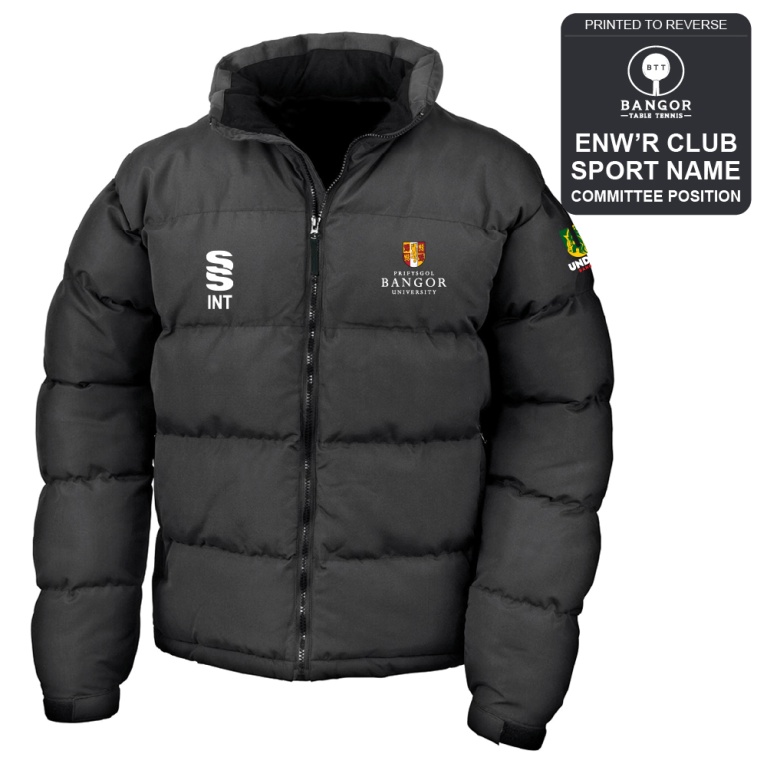 Bangor University - Table Tennis - Holkham Down Feel Jacket - Unisex Fit