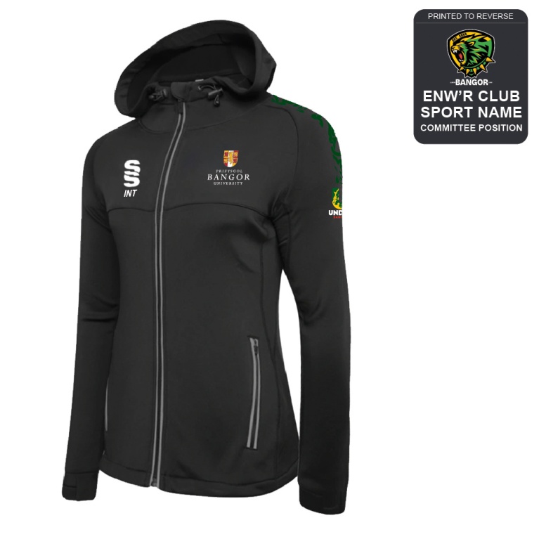 Bangor University - American Football - Dual Full Zip Hoody - Women's Fit
