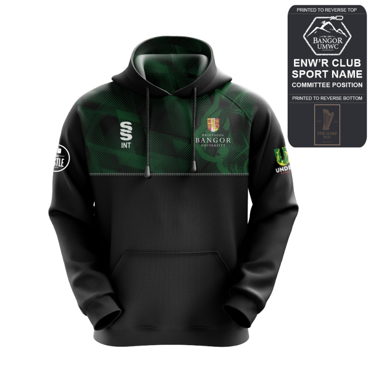 Bangor University - Mountain Walking - Overhead Hoody - Unisex Fit