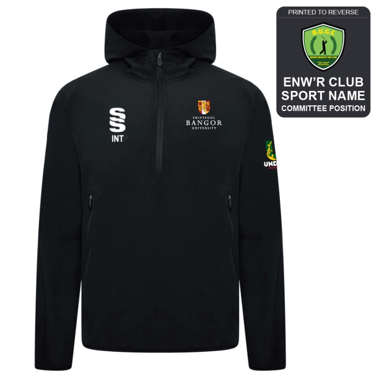 Bangor University - Golf - Dual Elite 1/4 Zip Hoody / Rain Jacket - Unisex Fit