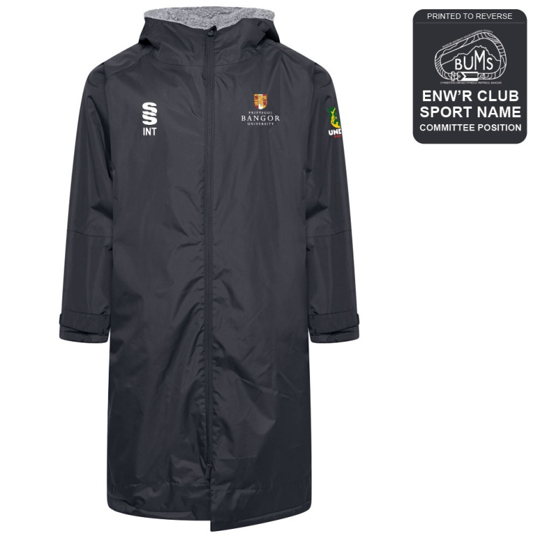 Bangor University - Bums - Active Thermal Fleece Robe - Unisex Fit