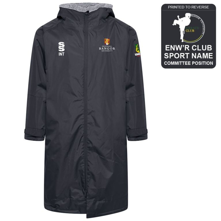 Bangor University - Karate - Active Thermal Fleece Robe - Unisex Fit