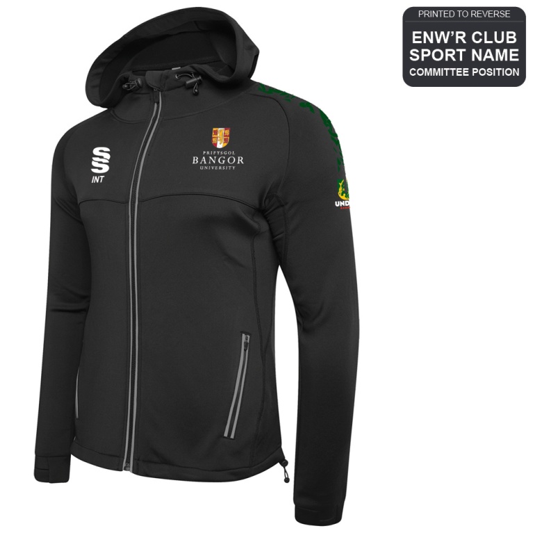Bangor University - Cricket Mens - Dual Full Zip Hoody - Unisex Fit