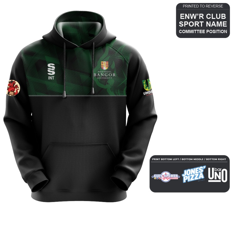 Bangor University - Football Mens - Overhead Hoody - Unisex Fit