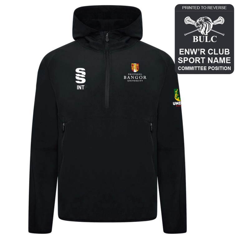 Bangor University - Lacrosse - Dual Elite 1/4 Zip Hoody / Rain Jacket - Unisex Fit