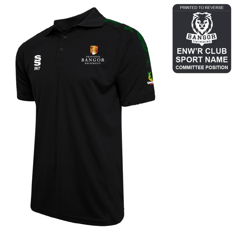Bangor University - Swimming - Dual Solid Colour Polo - Unisex Fit