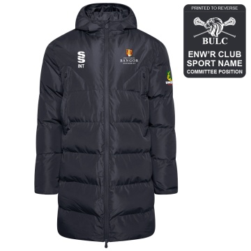 Bangor University - Lacrosse - Active Long Padded Jacket - Unisex Fit