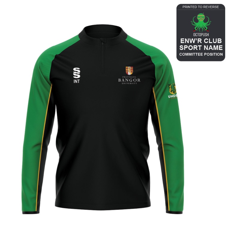 Bangor University - Octopush - 1/4 Performance Top - Unisex Fit
