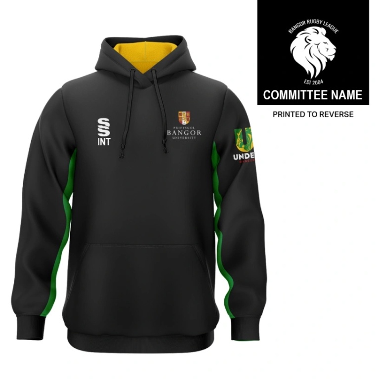 Bangor University - Rugby League - Overhead Hoodie