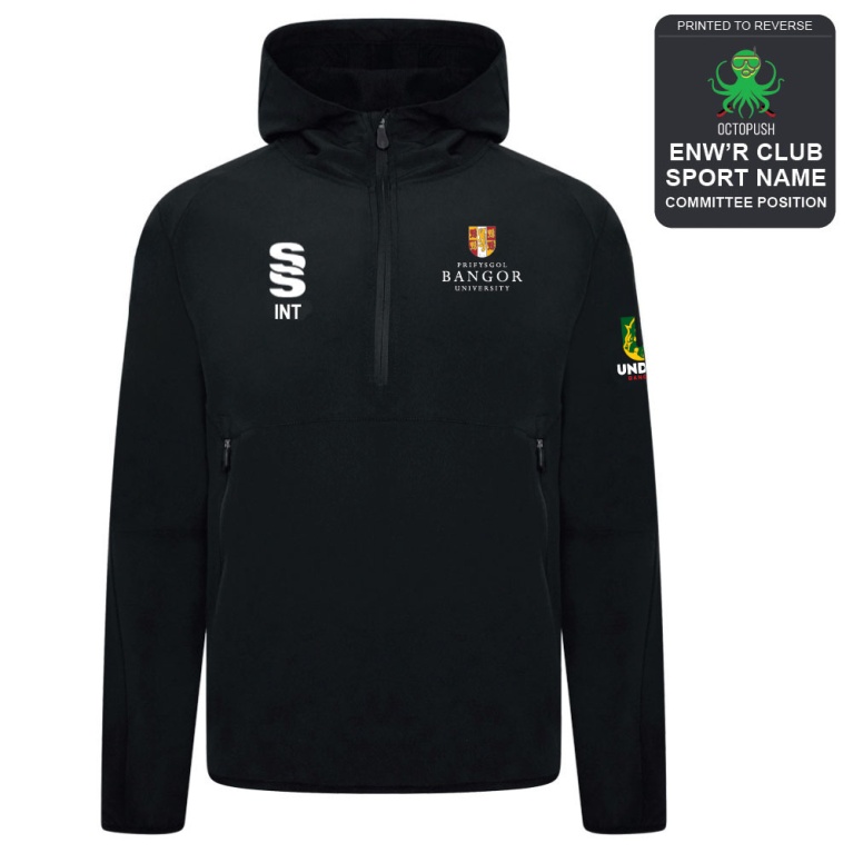 Bangor University - Octopush - Dual Elite 1/4 Zip Hoody / Rain Jacket - Unisex Fit