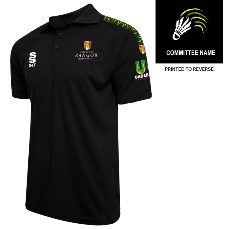 Bangor University - Badminton - Mens Polo Shirt