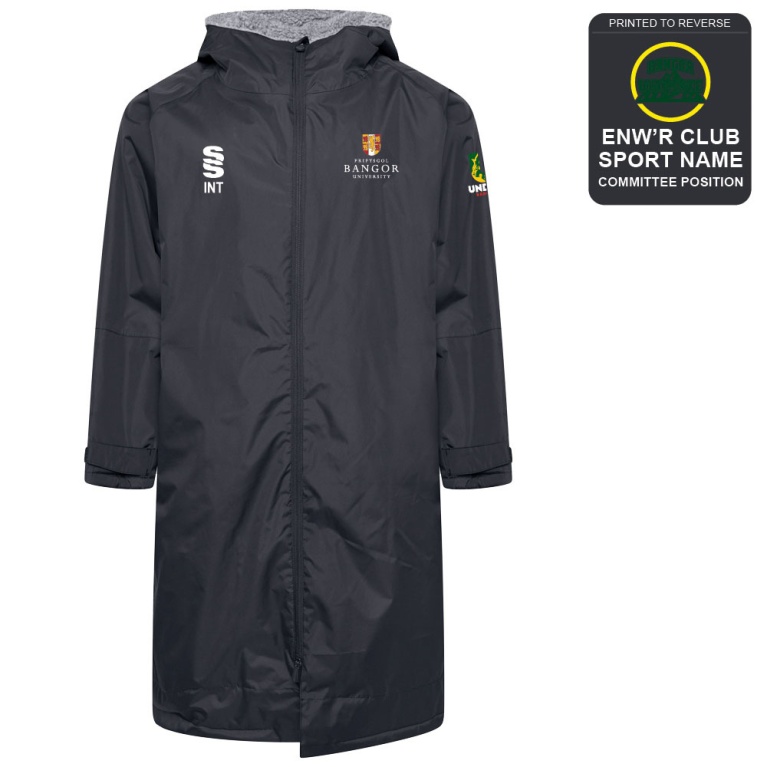 Bangor University - Ultimate Frisbee - Active Thermal Fleece Robe - Unisex Fit