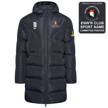 Bangor University - Boxing - Active Long Padded Jacket - Unisex Fit