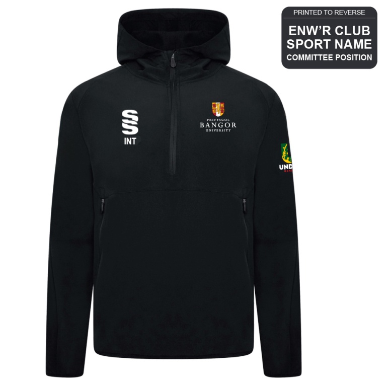 Bangor University - Basketball Womens - Dual Elite 1/4 Zip Hoody / Rain Jacket - Unisex Fit