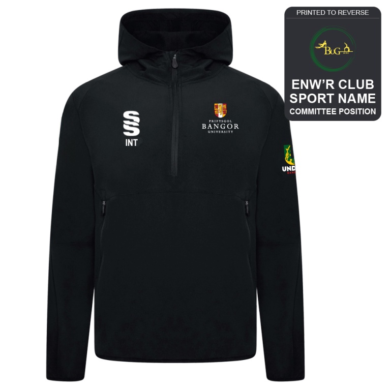 Bangor University - Gymnastics - Dual Elite 1/4 Zip Hoody / Rain Jacket - Unisex Fit