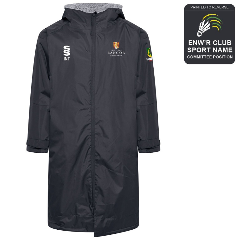 Bangor University - Badminton - Active Thermal Fleece Robe - Unisex Fit