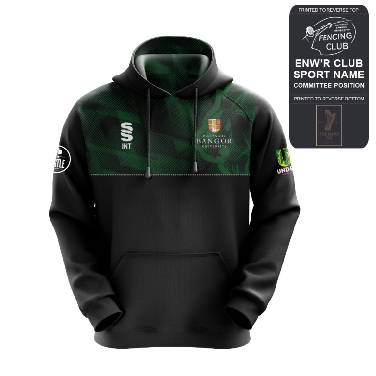 Bangor University - Fencing - Overhead Hoody - Unisex Fit
