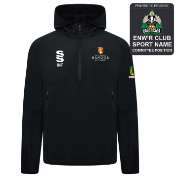 Bangor University - Basketball Mens - Dual Elite 1/4 Zip Hoody / Rain Jacket - Unisex Fit