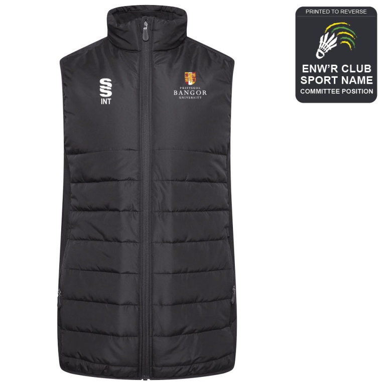Bangor University - Badminton - Active Gilet - Unisex Fit