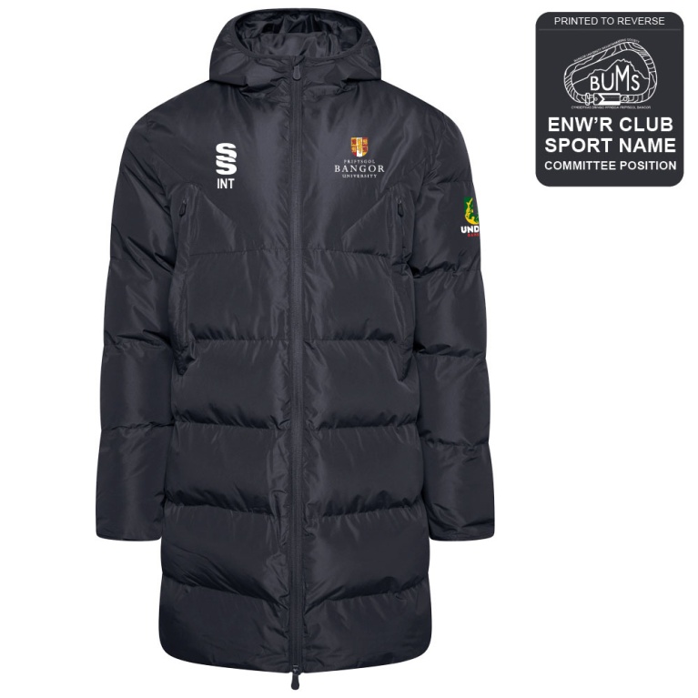 Bangor University - Bums - Active Long Padded Jacket - Unisex Fit