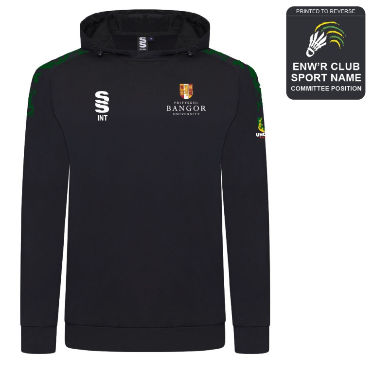 Bangor University - Badminton - Active Hoody - Unisex Fit
