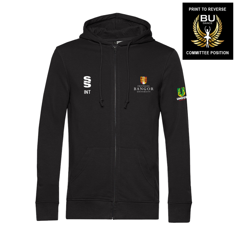Bangor University - Dance - Zipped Hoodie - Unisex Fit