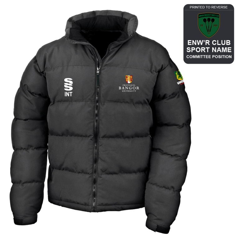 Bangor University - Darts - Holkham Down Feel Jacket - Unisex Fit