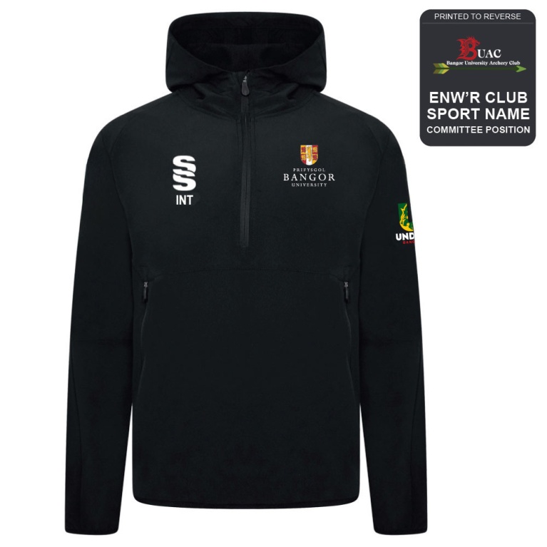 Bangor University - Archery - Dual Elite 1/4 Zip Hoody / Rain Jacket - Unisex Fit