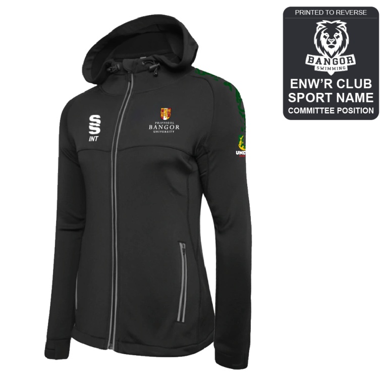 Bangor University - Swimming - Dual Full Zip Hoody - Women's Fit