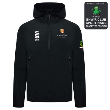 Bangor University - Octopush - Dual Elite 1/4 Zip Hoody / Rain Jacket - Unisex Fit