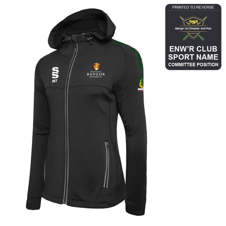 Bangor University - Snooker & Pool - Dual Full Zip Hoody - Women's Fit