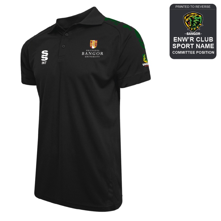 Bangor University - American Football - Dual Solid Colour Polo - Women's Fit