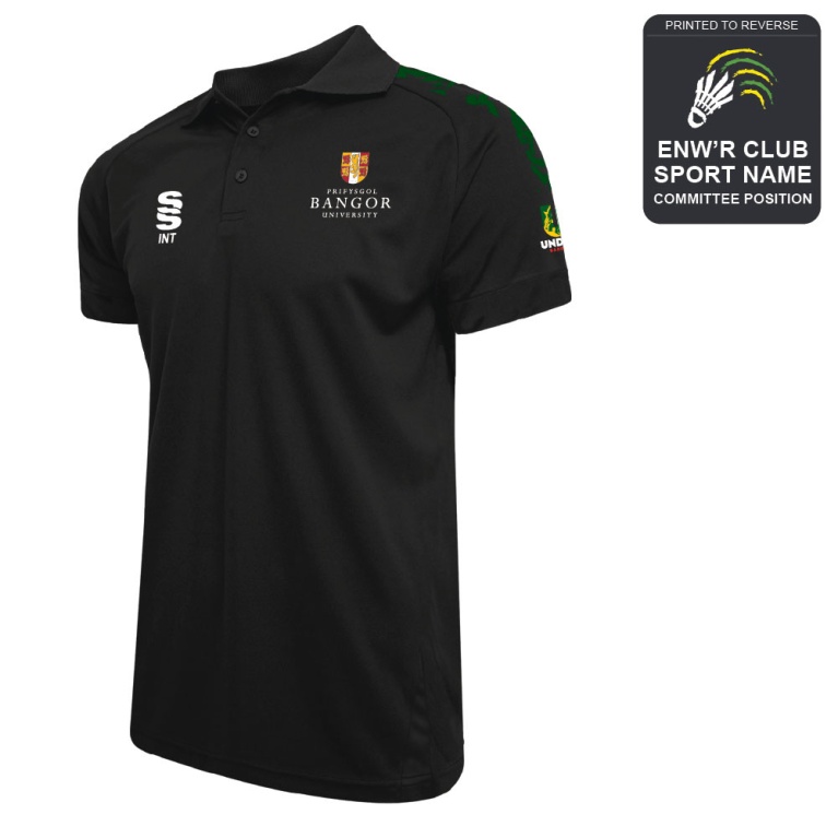 Bangor University - Badminton - Dual Solid Colour Polo - Women's Fit