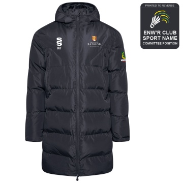 Bangor University - Badminton - Active Long Padded Jacket - Unisex Fit