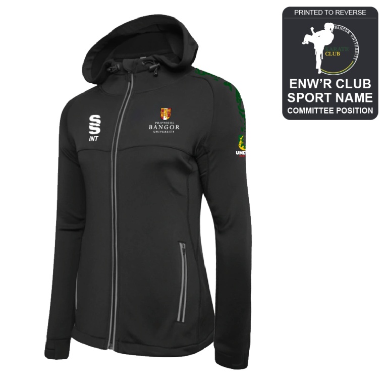 Bangor University - Karate - Dual Full Zip Hoody - Women's Fit