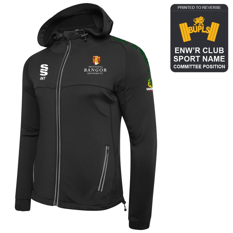 Bangor University - Powerlifting - Dual Full Zip Hoody - Unisex Fit