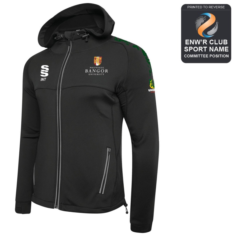 Bangor University - Tai Chi - Dual Full Zip Hoody - Unisex Fit