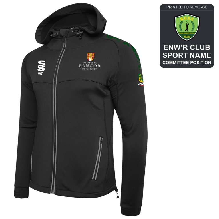 Bangor University - Golf - Dual Full Zip Hoody - Unisex Fit