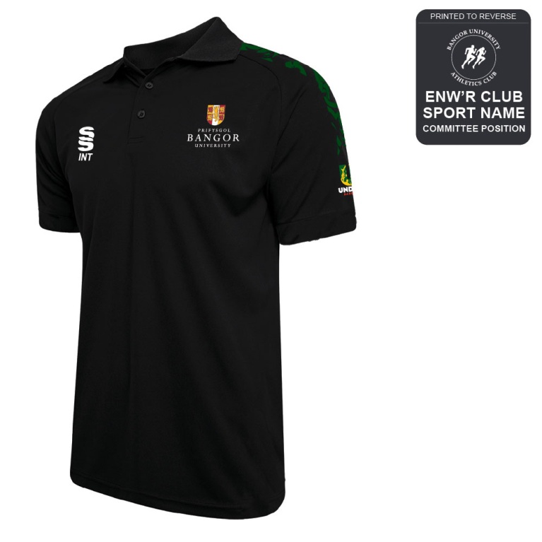 Bangor University - Athletics - Dual Solid Colour Polo - Unisex Fit