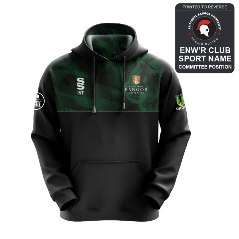 Bangor University - Boxing - Overhead Hoody - Unisex Fit